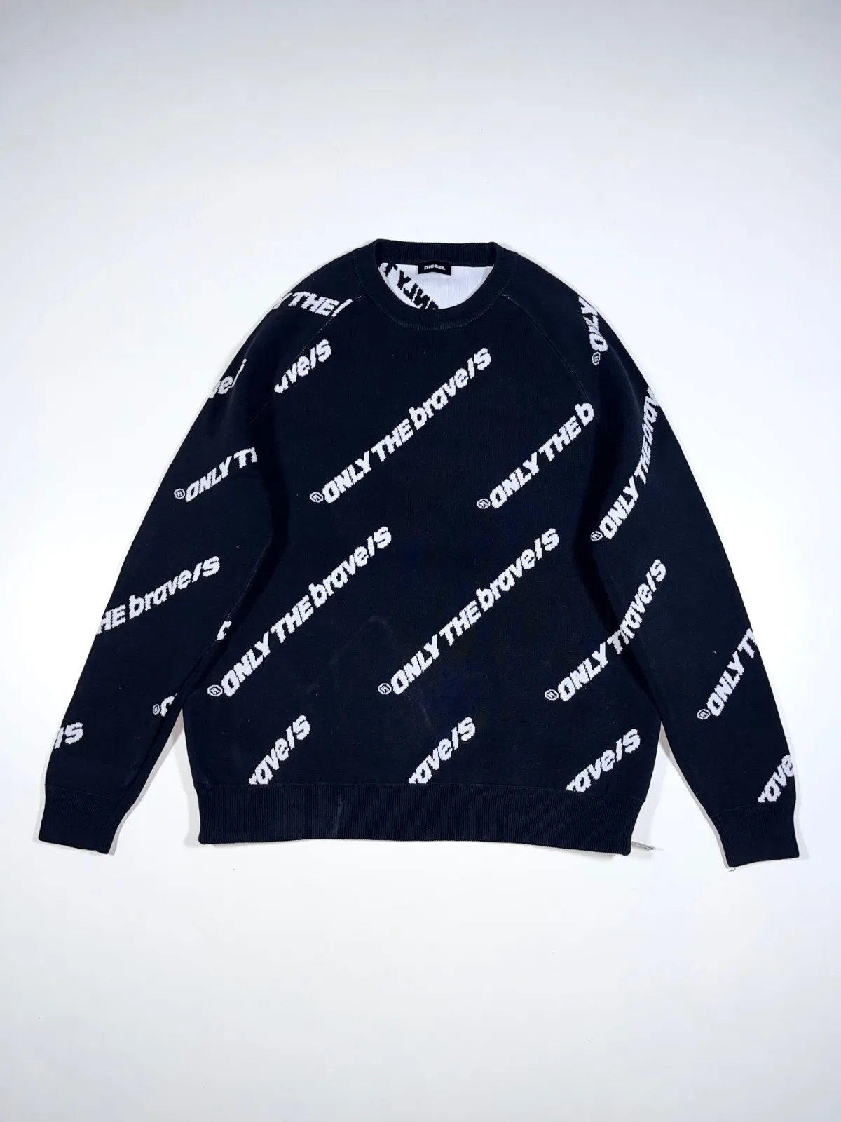 Diesel “Only The Brave” All-Over Print Crewneck Sweatshirt