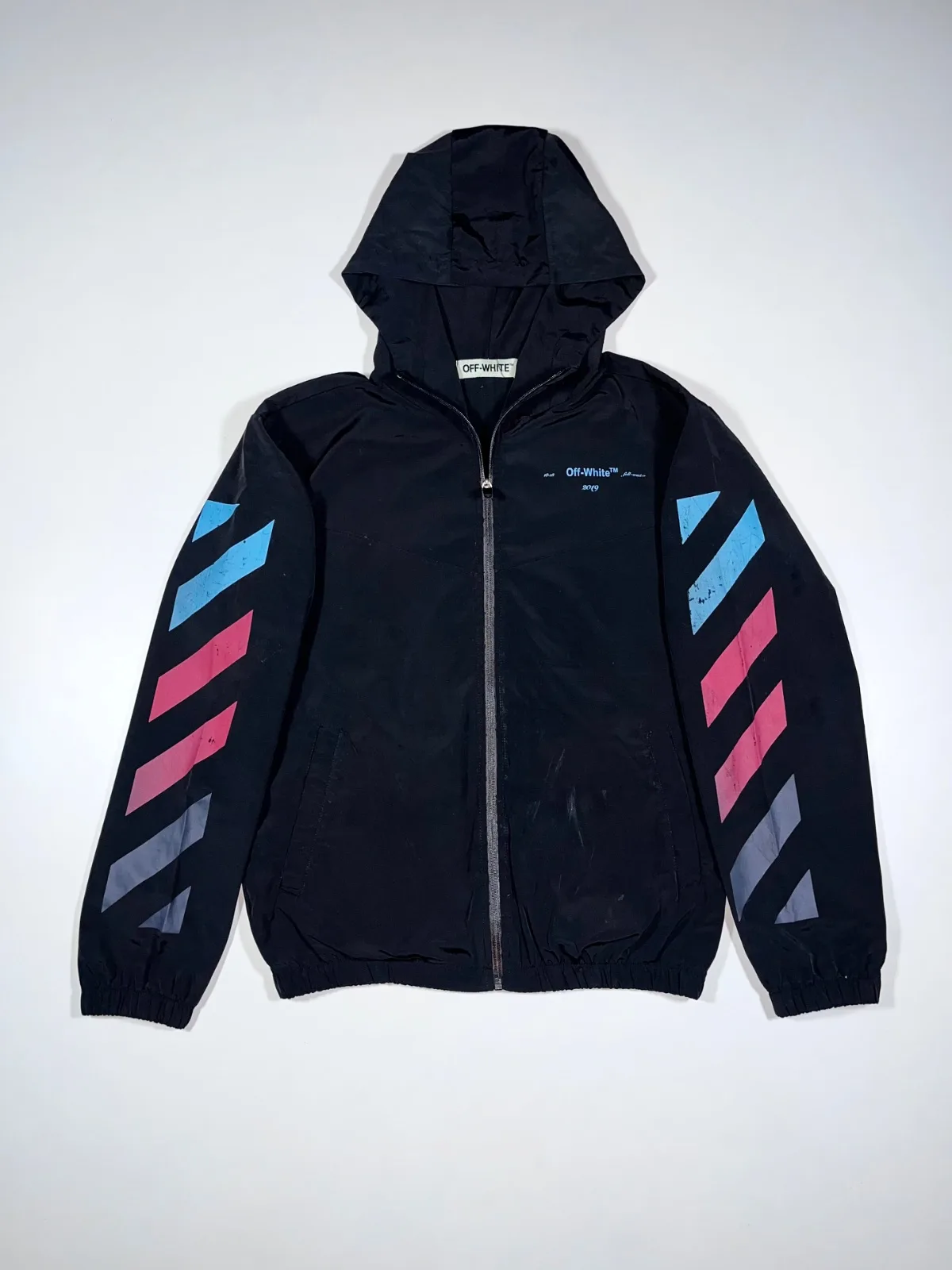 Off-White 2019 Business Casual™ Graphic Hooded Windbreaker Jacket — photo 2