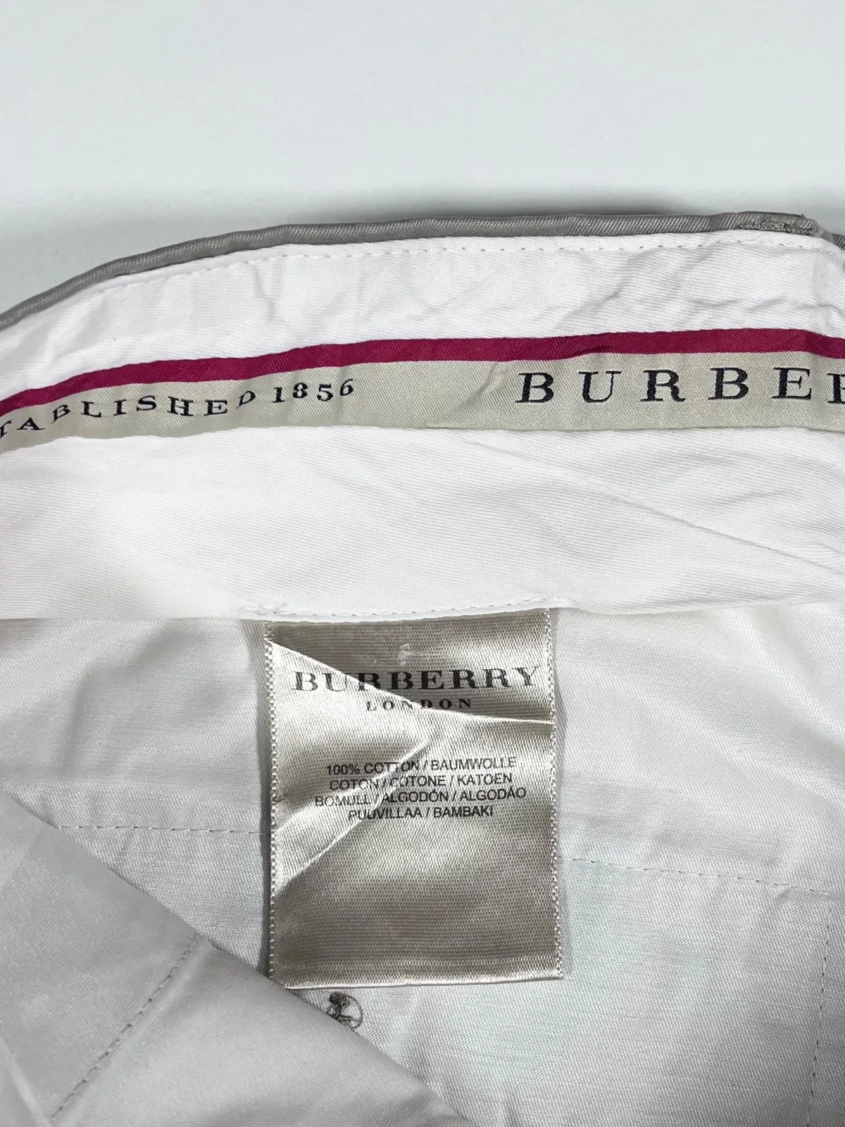 Burberry London Relax Fit Vintage Cotton Trousers — photo 3