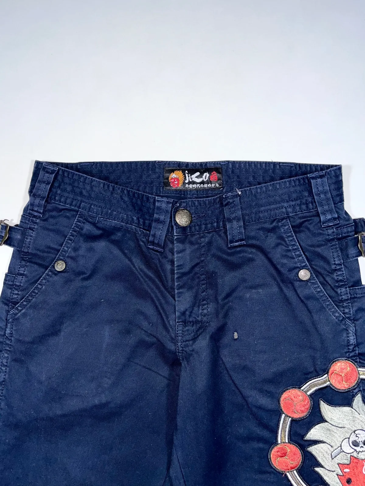 Jizo Bosatsu Embroidered Japanese Workwear Pant — photo 2