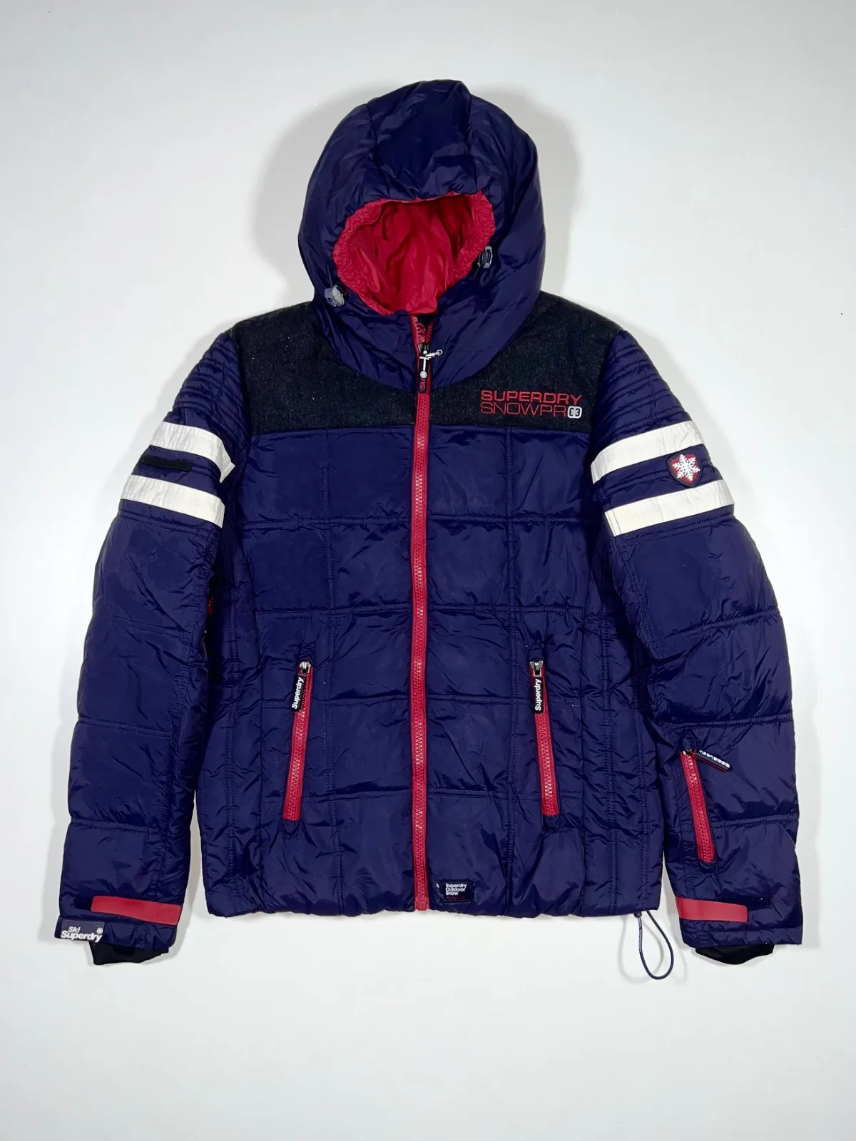 Vintage Superdry GTR Racer Snow Puffer Jacket
