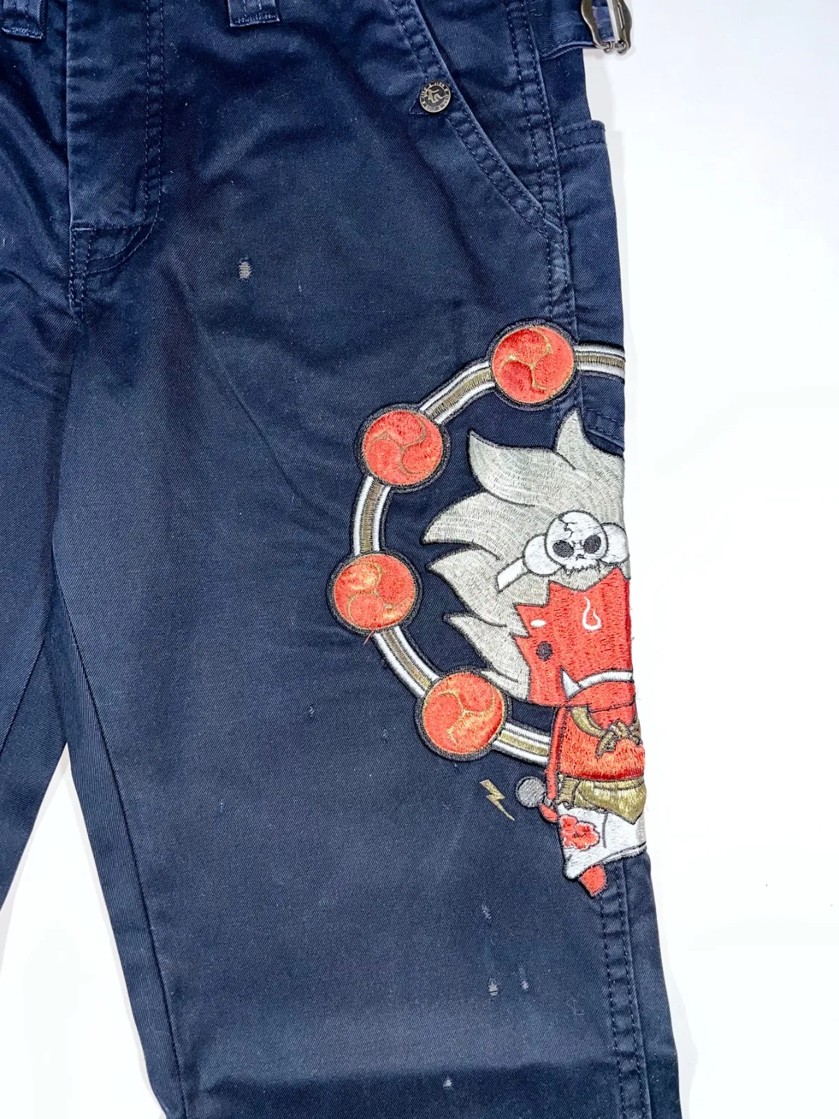 Jizo Bosatsu Embroidered Japanese Workwear Pant — photo 4