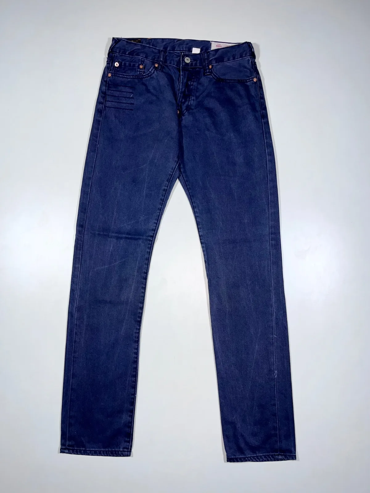 EVISU Lot 0001 Vintage Y2K Japanese Denim Jeans | Rare Back Pocket Gull